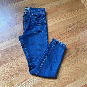 Madewell Medium Wash High Riser Skinny Jeans